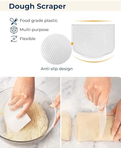 Silicone Banneton Proofing Basket Kit, Sourdough Baking Supplies