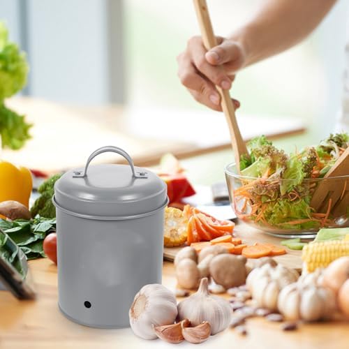 COLLBATH 3pcs Iron Potato Storage Buckets with Ventilated Design for