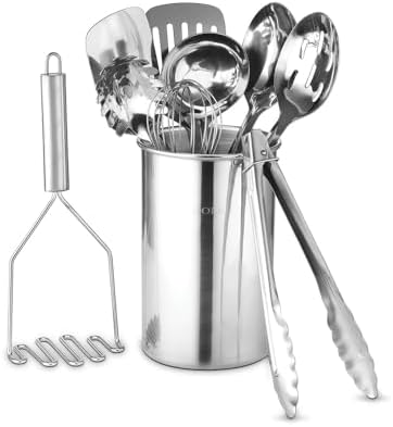 Avador Set of 10 Stainless Steel Kitchen Tools