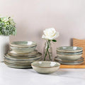 AmorArc Ceramic Dinnerware Sets for 12,36Pcs Plates and Bowls Sets Dishes