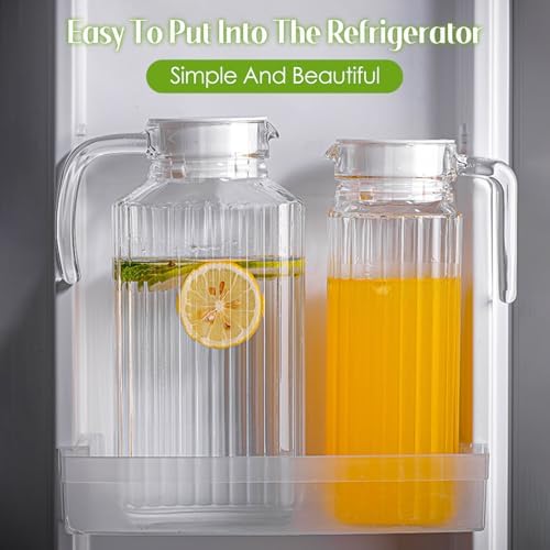 Acrylic Pitcher, 800ml/28oz Unbreakable Water Pitcher Transparent