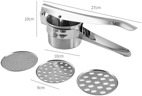 Potato Ricer 15oz, Heavy Duty Stainless Steel Potato Masher and Ricer