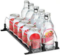 Fridge Drink Organizer, 15in Adjustable Self-Pushing Can Dispenser