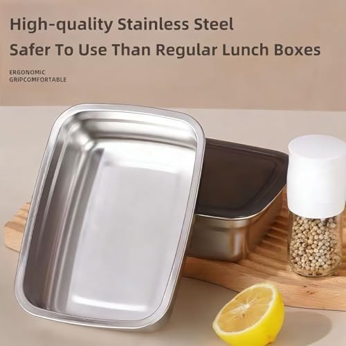 10 Pack Stainless Steel Food Storage Containers with Airtight