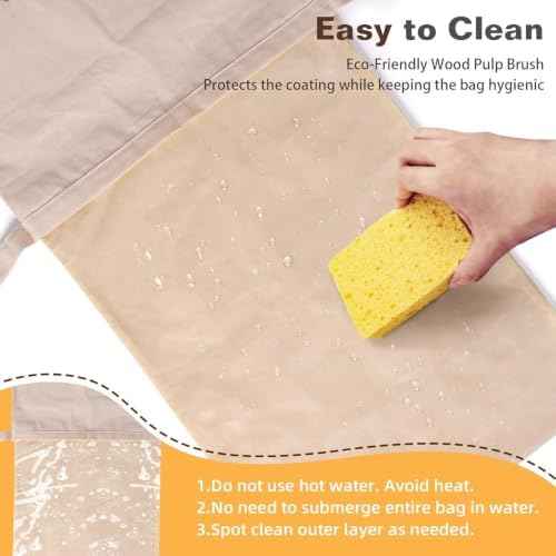 Reusable Beeswax Bread Bag for Sourdough