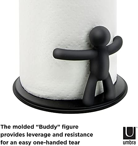 Umbra Buddy Countertop Paper Towel Holder, Black