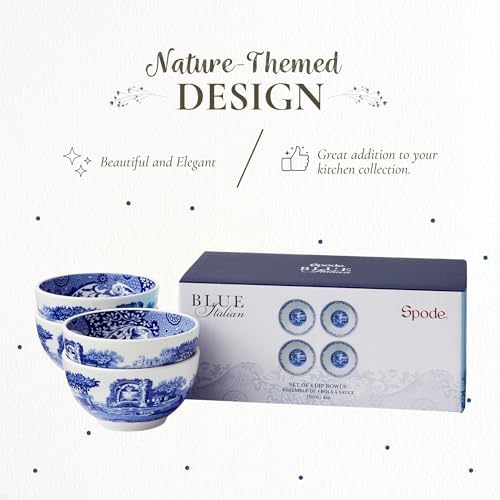 Spode – Blue Italian Blue Italian Dip Bowls – BlueWhite, Set of 4