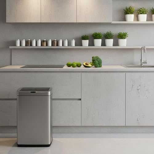 ELPHECO 50 Litre Automatic Kitchen Trash Can with Lid