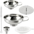 Stainless Steel Canning Funnels for Filling Mason Jars, Wide Mouth