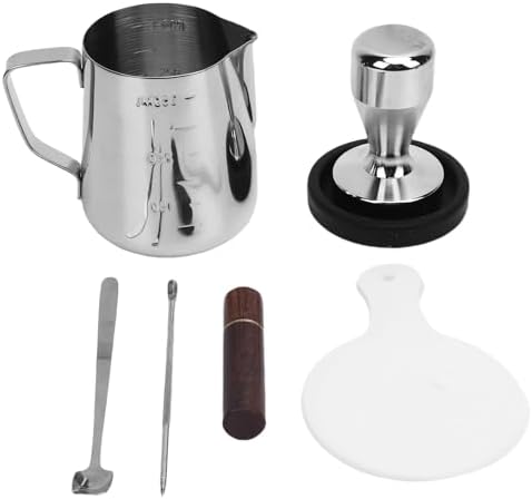 Jiawu Tamper Set, 316 Stainless Steel Coffee Tamper with Ergonomic