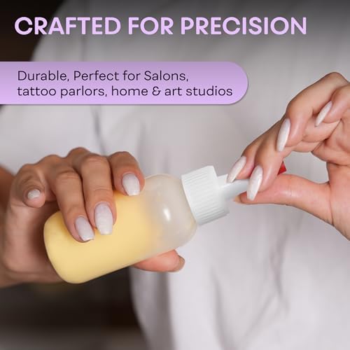 BRIGHTFROM Squeeze Hair Color Applicator Bottles with Red Top Cap