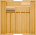 Bamboo Kitchen Drawer Organizer - Bamboo Expandable Drawer Organizer