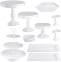 Hedume 10-Set Cake Stands, Metal Cupcake Stand Set with Multiple