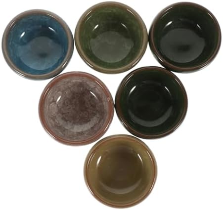 SOLUSTRE Ceramic Essential Oil Mixing Bowls 6 Piece Set for Spa Prep