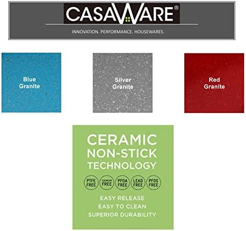 casaWare Pizza/Baking Pan 12.75-inch (Blue - Granite)
