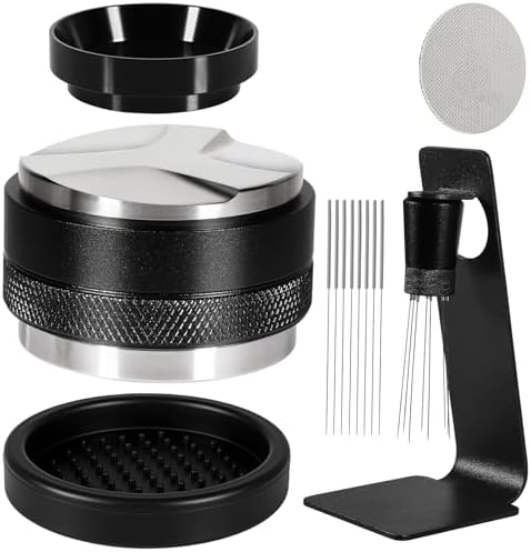 Espresso Accessories Kit 53.5mm, Coffee Distributor and Tamper Leveler