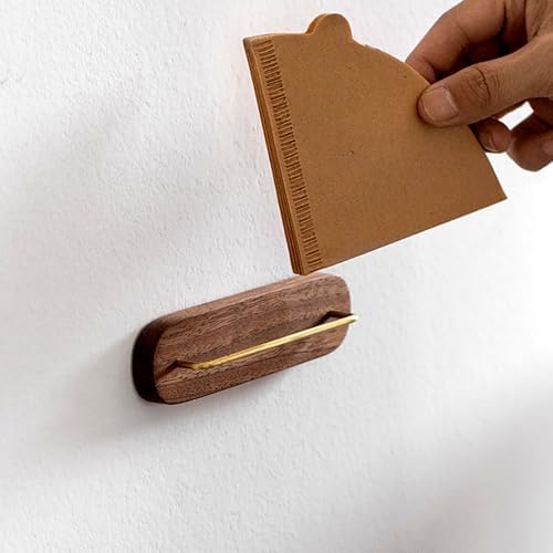 Coffee Filter Holder, Wall Mount Coffee Filter Storage with Adhesive