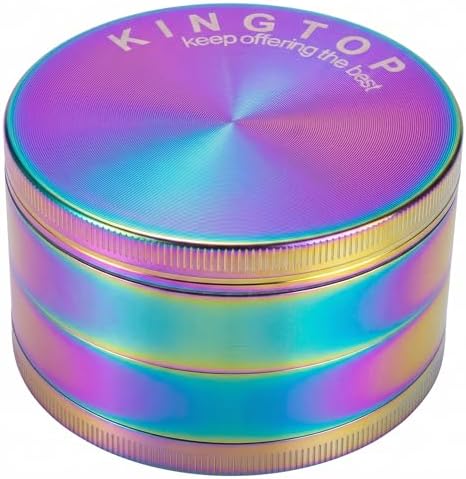 KINGTOP 3-Inch Zinc Alloy Grinder, Colorful