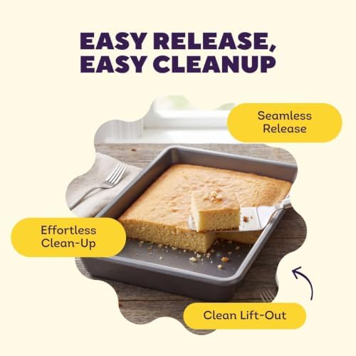 Wilton Silver Non-Stick Oblong Cake Pan, Made Without PFAS