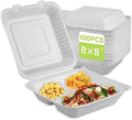 greensight 3 Compartment 8X8 Clamshell Take Out Food Container