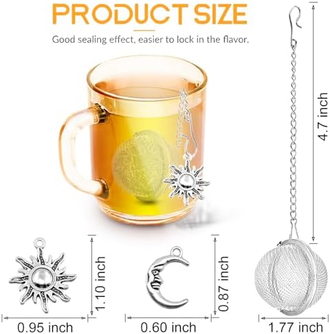TeaSanavie 2-Pack Celestial Tea Infuser – Live by the Sun, Love by the