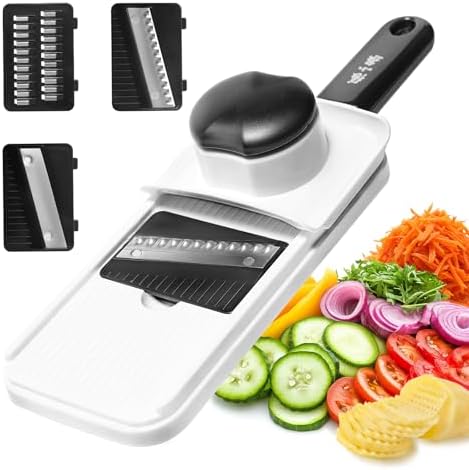 3-in-1 Stainless Steel Handheld Mandoline Slicer