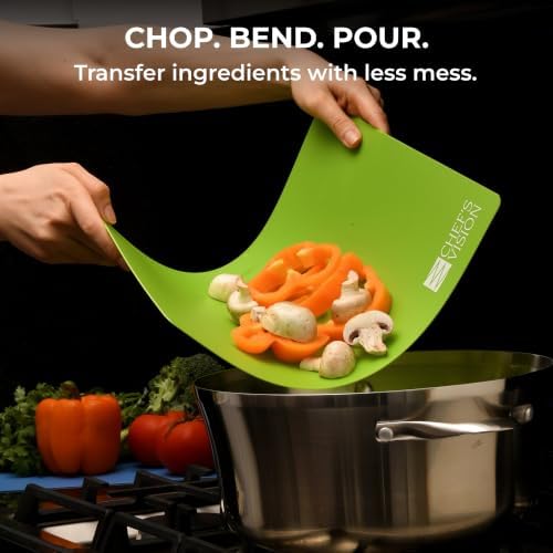 Chef’s Vision Flexible Plastic Cutting Mats, 6-Pack, 15" x 12", 1.2mm