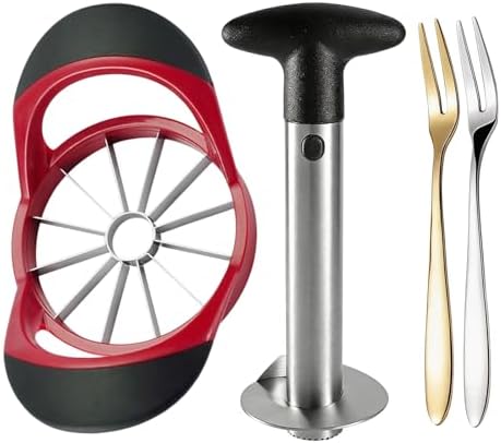 2 Pack Pineapple Corer, with Apple Slicer and 2 Fruit Forks –Pineapple