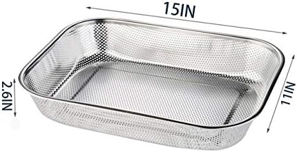 Cedilis 2-Pack Stainless Steel Colander Strainer, 6 Quart