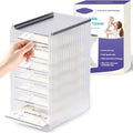 Freeze Organizer and Tower for Breastmilk Storage Bags, First-in