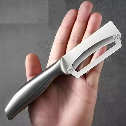 All Stainless Steel Vegetable Peeler, Heavy-Duty Multifunctional