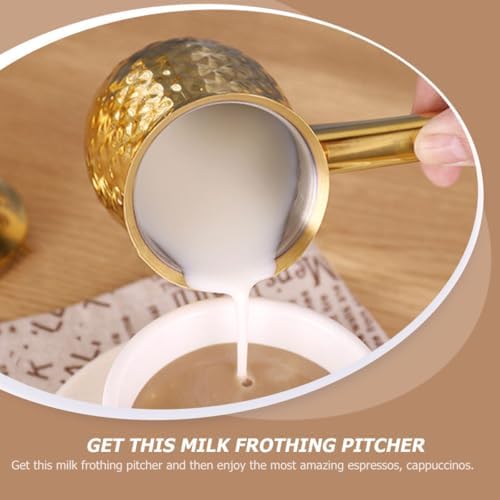 Xmas Stainless Steel Milk Frothing Pitcher 200ml with Narrow Spout