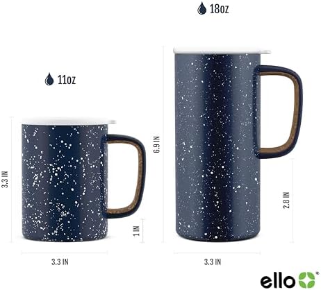 Ello Campy 18oz Insulated Stainless Steel Travel Mug, Avalon