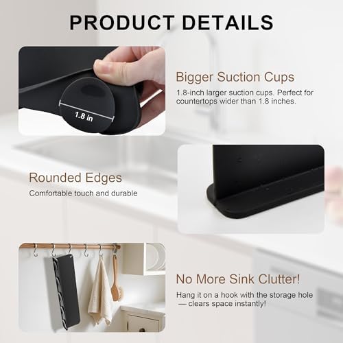 Mofason Silicone Sink Splash Guard for Kitchen Water Splash Guard