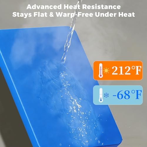 Color Coded Cutting Board Set of 3-18" x 12" x 0.75" Commercial