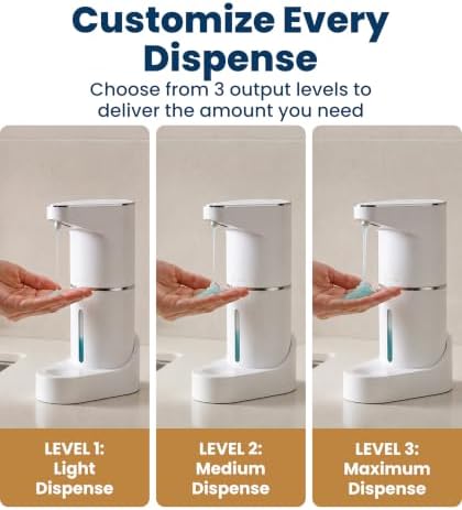 Everlasting Comfort Touchless Soap Dispenser, 350ml/12 oz