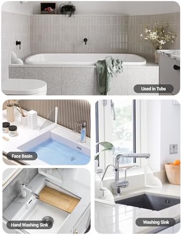 2 Packs Large Shower Splash Guard, Self-Adhesive Water Blocking for