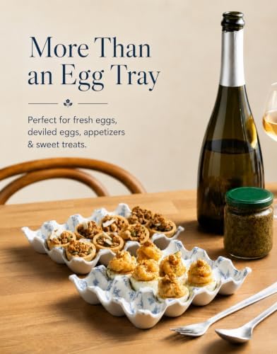 Whole Dozen Egg Tray for Fridge, Deviled Egg Holder Containers