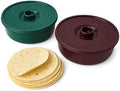 2-Pack Tortilla Warmer with Lid, 8.5 Inch BPA-Free Microwave Safe