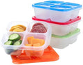 Bentgo Easyboxes 4-Compartment Snack Containers - 8-Piece Set with 4