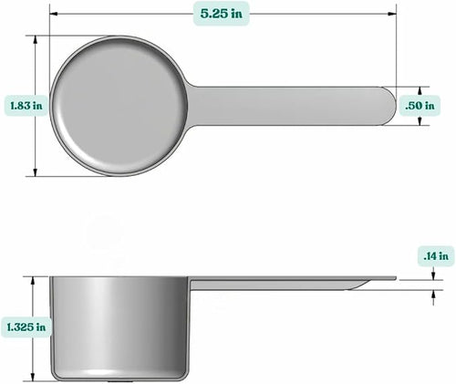 48 mL Long Handle Plastic Measuring Scoop - Image 2