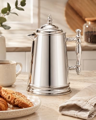 Francois et Mimi 34-Ounce Stainless Steel French Coffee Press