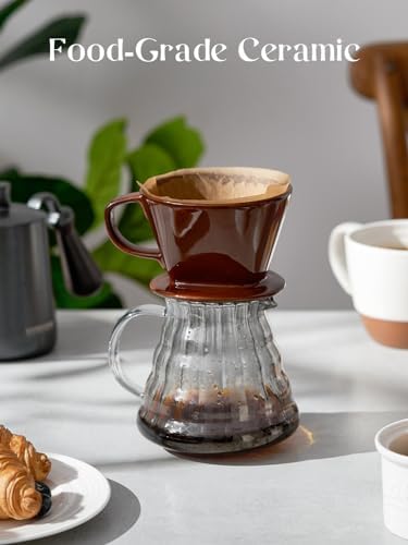 DOWAN Pour Over Coffee Dripper, Non Electric Pour Over Coffee Maker