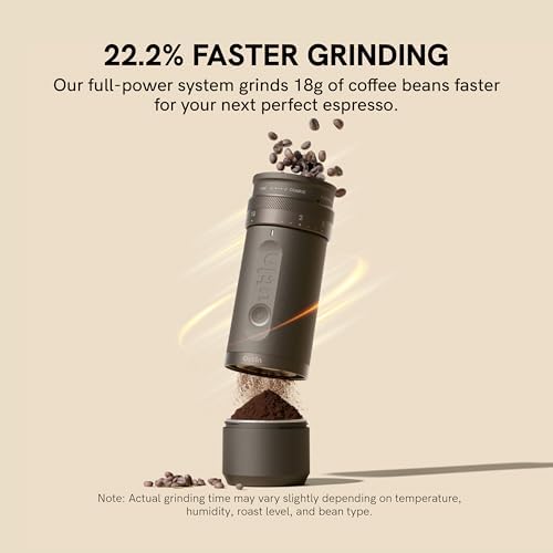 OutIn Fino Portable Electric Coffee Grinder, 28 Settings