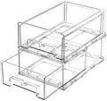 damynuo 2 Pack Fridge Drawer Organizer, Refrigerator Organizers and