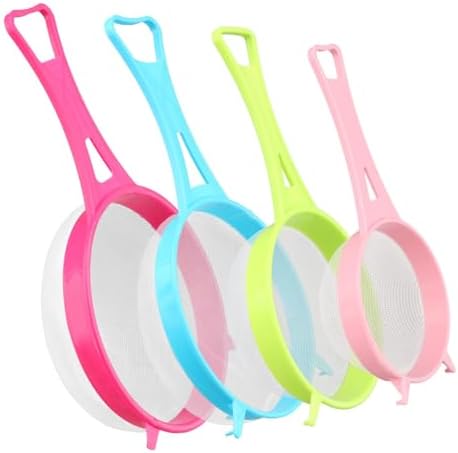 4Pcs Fine Mesh Strainer Set, Solid-Liquid Separator Gadget, Plastic