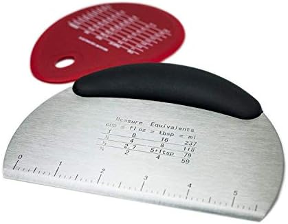 HUJI Stainless Steel Pastry Cutter Chopper Bench Scrapper And Silicone