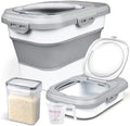 Komzon Rice Storage Container, Collapsible Airtight Food Storage