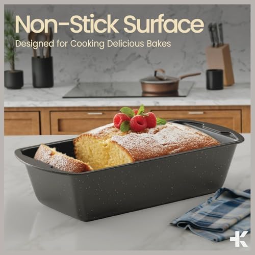 Nonstick Loaf Pan Set Pack of 4, Carbon Steel 11" Large Baking Bread