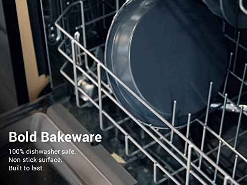 Elbee Home 8 Piece Nesting Bakeware Set, Nonstick Cookie Sheets and Tins